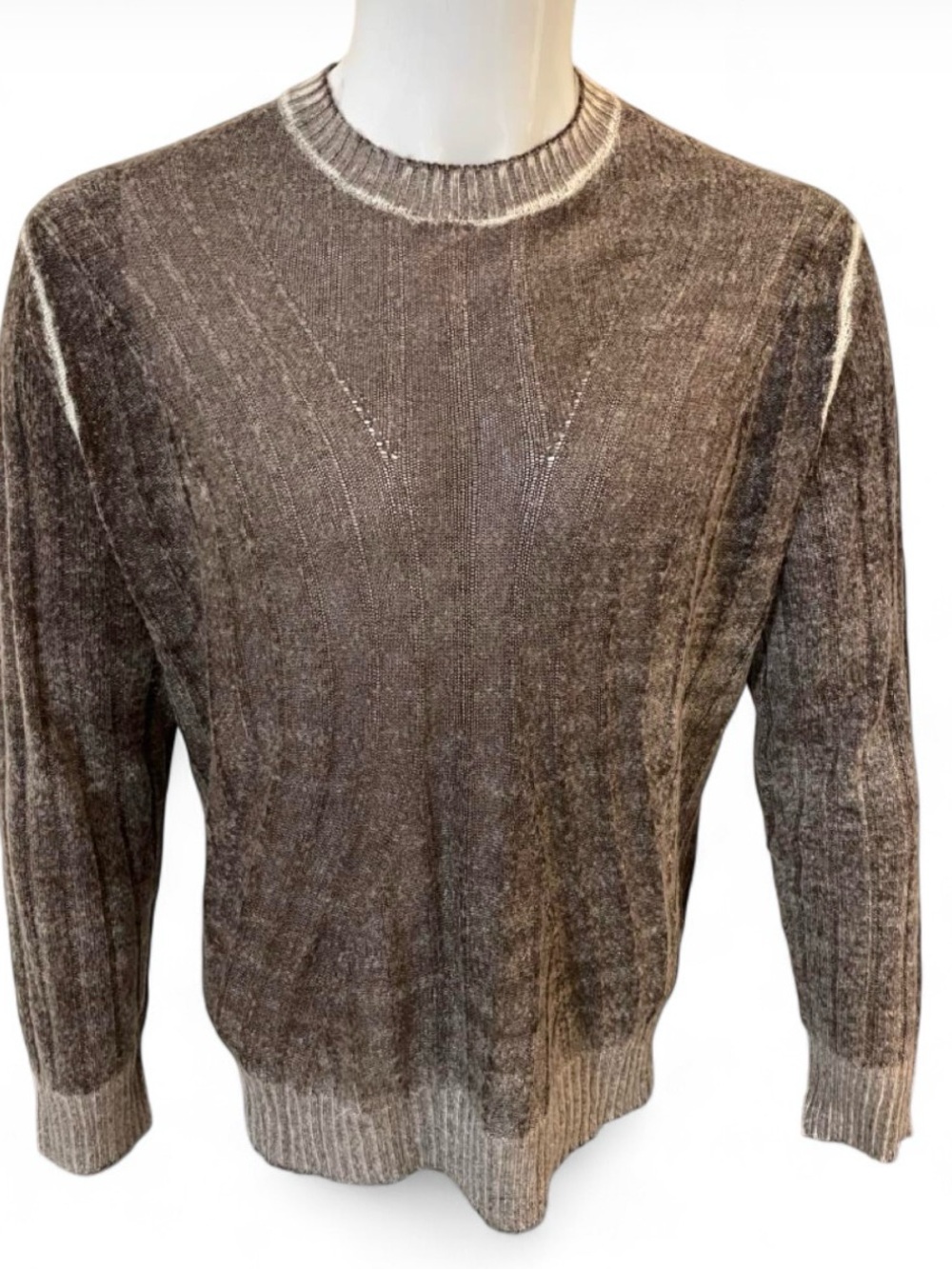 Zara Men’s Crewneck Sweater in Heather Brown